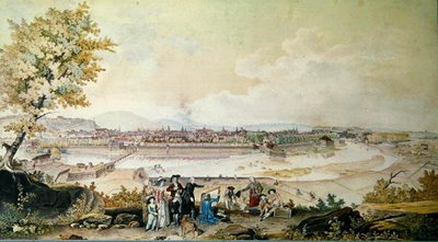 Louis Philippe Josephin (1747-93) Orleansin herttuan vierailu Besanconissa vuonna 1780 (wc paperilla) tekijältä Louis-Nicolas de Lespinasse